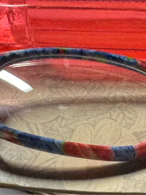 The Pioneer Woman Blue Light Glasses with Orange Case Floral Blue and Red thumbnail 3