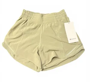 Lululemon Hotty Hot LR Short 4" *Lined Size 4 RSMG Rosemary Green New w/tag thumbnail 1