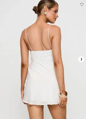 Princess Polly White Mini Dress thumbnail 2