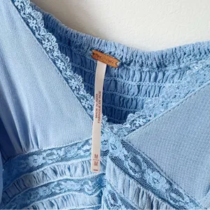 NWOT Free People Women’s Intimately x Revolve Kiki Slip in Chambray Blue thumbnail 11