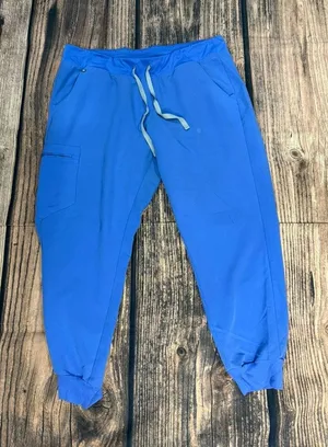 Figs Zamora Jogger Scrub Pants Women's XL‎ Blue Workwear thumbnail 1