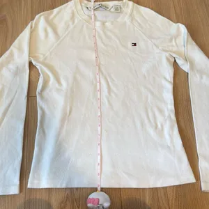Tommy Hilfiger vintage 100% cotton women’s white long sleeve‎ top size large thumbnail 5