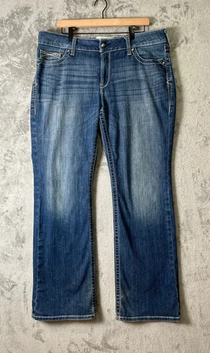Ariat Ocean Riding Jean Whipstitch Women's Bootcut Western Denim Jeans 34 x‎ 32 thumbnail 1