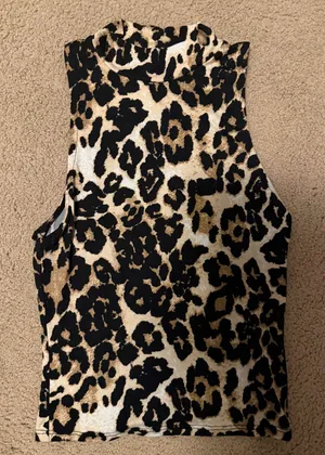 Cheetah Print Top Size XS thumbnail 1