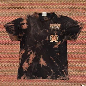 Well Worn Distressed Vintage Acid Wash Iron Horse Motorcycle Tee thumbnail 1