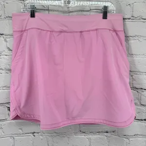 LANDS END Swim Skort Women's 14 Blossom Pink Skirt w/ Attached Shorts Pockets thumbnail 1