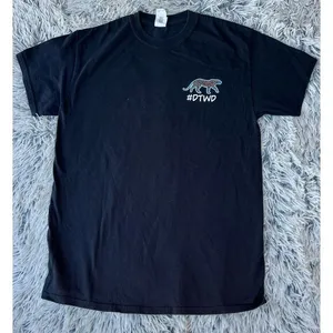 Gildan T Shirt #DTWD Jaguar Duuuval Black‎ Size Medium. thumbnail 1