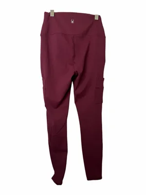 Spyder Women’s Cargo Leggings in Burgundy thumbnail 2