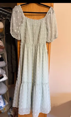 Smocked maxi dress Green Size M thumbnail 2