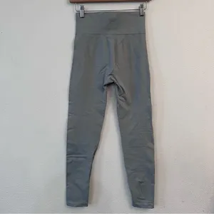 Cuyana Stretch‎ High Waist Leggings Size S / M Steel Gray Active Yoga thumbnail 6