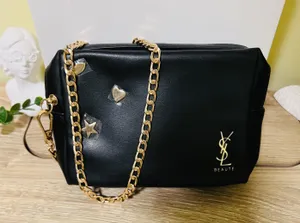 Yves Saint Laurent cosmetic Bag Pouch clutch Crossbody Bag thumbnail 1