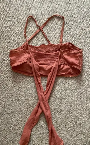 Free People Intimately Rust Embroidered Halter Bandeau thumbnail 2