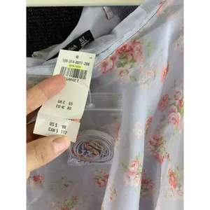 Abercrombie & Fitch Floral Tiered Mini Dress Strapless Pastel Summer XL Tall New thumbnail 13