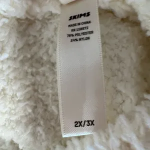 Skims‎ Sherpa Knit Tank Top 2X/3X Bone Ivory Cozy Soft NWOT Stretch Sleeveless thumbnail 13