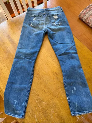 MOTHER The Vagabond Reckless Distressed Boyfriend Jeans Size 25 thumbnail 5