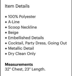 Miss Me Couture Cream Sequin Dress thumbnail 7