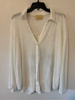 Judith March Boot Scootin’ Boogie Sequin Button Down thumbnail 1