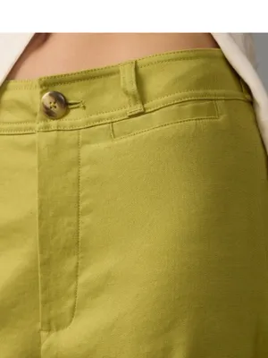Anthropologie Ettie High-Rise Crop Wide-Leg Pants by Maeve: Linen Edition holly thumbnail 4