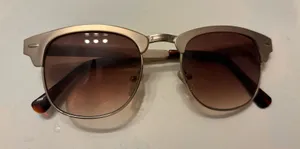 Gold trimmed Preppy shades.. casual or dressy.. thumbnail 1