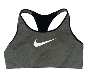 Women's Nike Victory Shape Grey/Black High Support Non Padded Sports Bra thumbnail 1