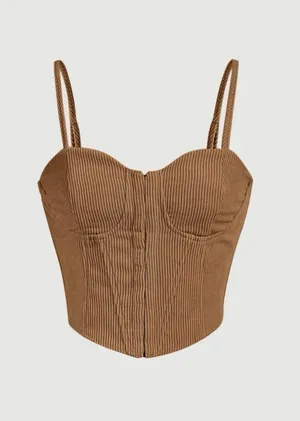 Corset Top Brown thumbnail 1