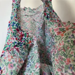 J.CREW Factory Midi Dress Women’s 8 Floral Sleeveless Ruffle Curved‎ Hem Viscose thumbnail 13