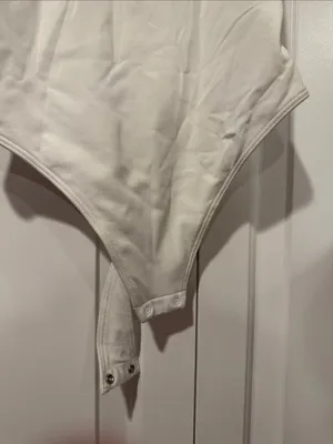 Babaton White Racerback Bodysuit small NWT thumbnail 2