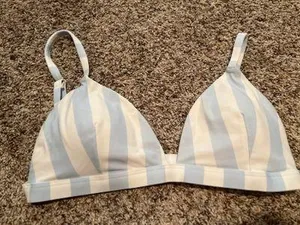 Hollister Blue and white stripped bikini thumbnail 2