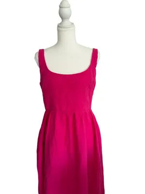 MONROW Pink Midi Length Sun Dress Size L NEW NWT thumbnail 3