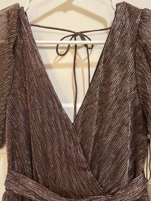 Boutique Floret Studios Metallic Maxi Dress thumbnail 6