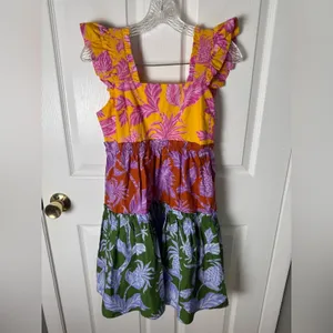 Farm Rio NEW Mixed Tropical Swing Mini Dress S thumbnail 4
