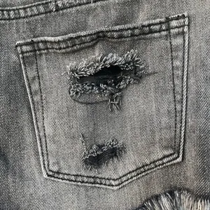 Free People We The Free Black Button Fly Denim Shorts Size 27 thumbnail 7