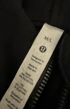 Lululemon Black Scuba Half-Zip M/L thumbnail 4