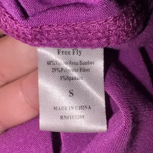 Free Fly Womens Bamboo Performance Long Sleeve Top Purple Raglan Thumbhole Small thumbnail 7