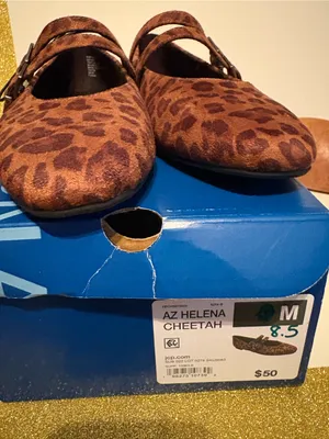 Arizona Jeans Brown Cheetah Mary Jane Flats thumbnail 2