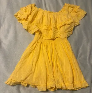 Red Dress Boutique Yellow ruffle dress thumbnail 1