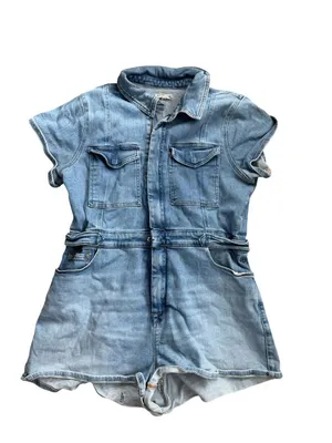 GOOD AMERICAN Denim Stretch Romper Size 2XL thumbnail 5