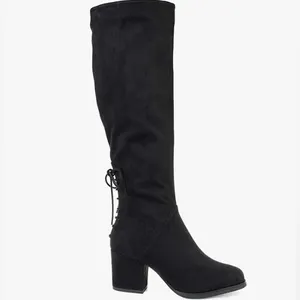 Lee JOURNEE Collection Leeds Black Knee High Boots Size 9 thumbnail 4