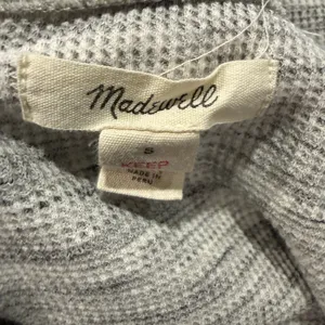 Madewell Women’s Heather Gray Thermal Top Size S thumbnail 4