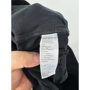 Spanx The Perfect Pant Slim Straight Leg Black Ponte Trousers M Tall M/M thumbnail 5