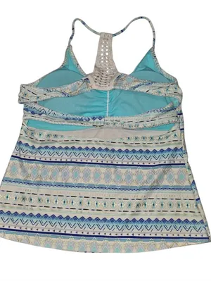 Arizona Jeans Multicolored Tankini Top Size Large thumbnail 3