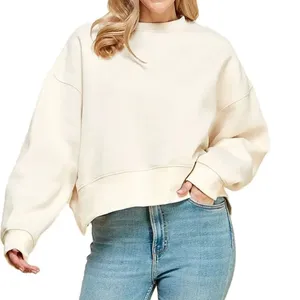 Universal Thread Cream Boxy Crewneck Sweater thumbnail 1
