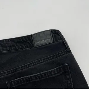 AMERICAN EAGLE Skirt Black Denim Jean Skirt Button Down Fly Mini Short Size 6 thumbnail 7