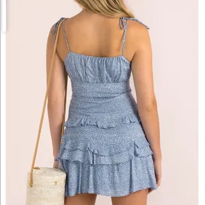Blue Floral Dress thumbnail 2