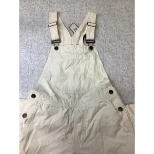 Alpine Design Womens XS Off White Relaxed Fit Cotton Overalls ADW24904 NWT‎ thumbnail 3