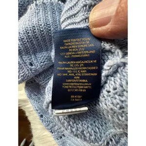 Polo Ralph Lauren Light Blue Knit Sweater - Size XL thumbnail 9