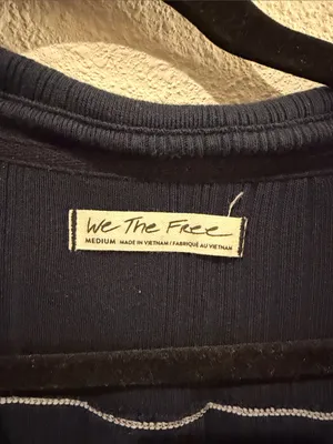 We The Free Navy V-Neck Long Sleeve Tunic thumbnail 2
