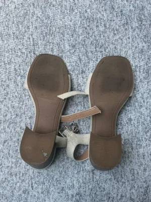 Old Navy Natural Beige Block Heels thumbnail 5