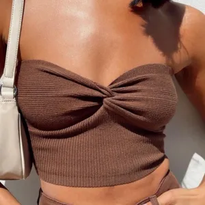 Princess Polly Brown Twist Front Tube Top size XS/S thumbnail 4