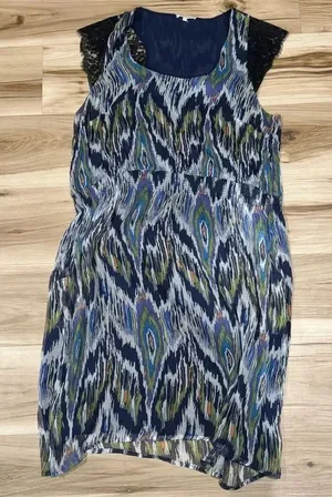 Sundance Silk Peacock Silk Dress Women’s XL thumbnail 1